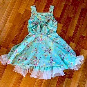 A dress with flowers on it.